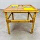Roger Capron coffee table in ceramic and rattan, fish model