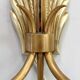 Pair of golden bronze appliques - 1950