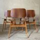 Danish vintage chairs by Borge Mogensen in teak.