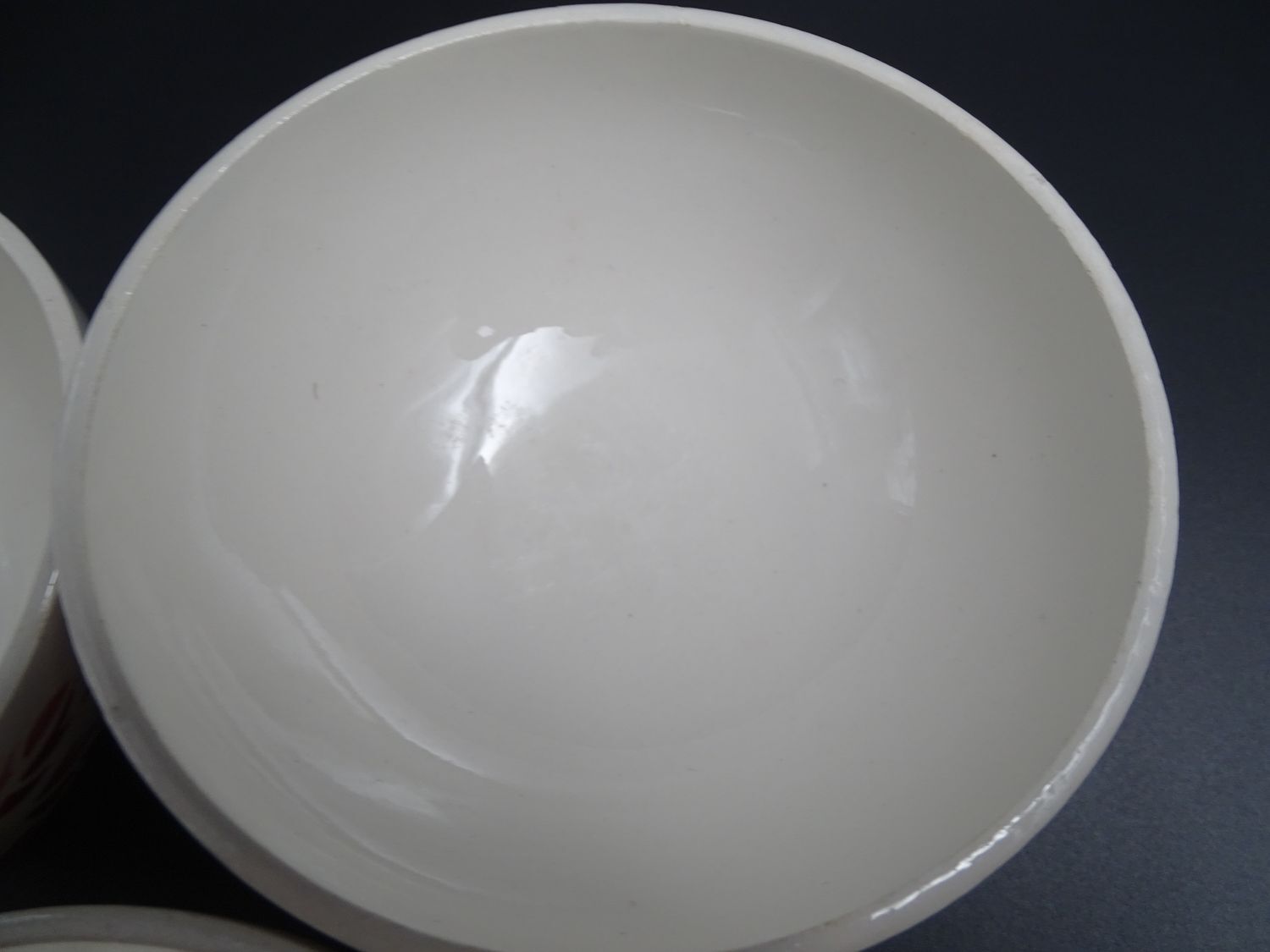 Lot of 3 bowls in Digoin faience 1940