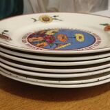Lunéville 7 assiettes plates La potasse par Hansi