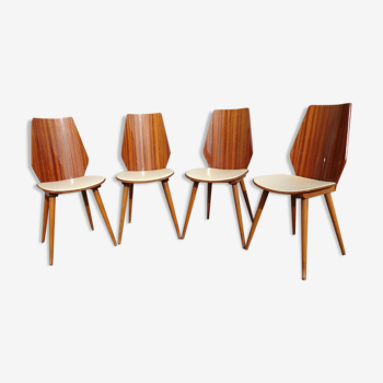 Set of 4 Baumann chairs 800 series