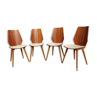 Set of 4 Baumann chairs 800 series