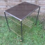 Vintage rolling table vinyl binder