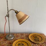 Workshop lamp, painted lampshade, 2m cable