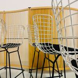 Wire barstools by Harry Bertoia for Knoll, 1960