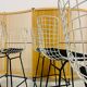 Wire barstools by Harry Bertoia for Knoll, 1960