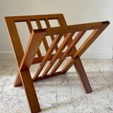 Vintage geometric magazine rack