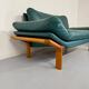 Complete living room sofa with Scandinavian design teak leather Komfort Danish