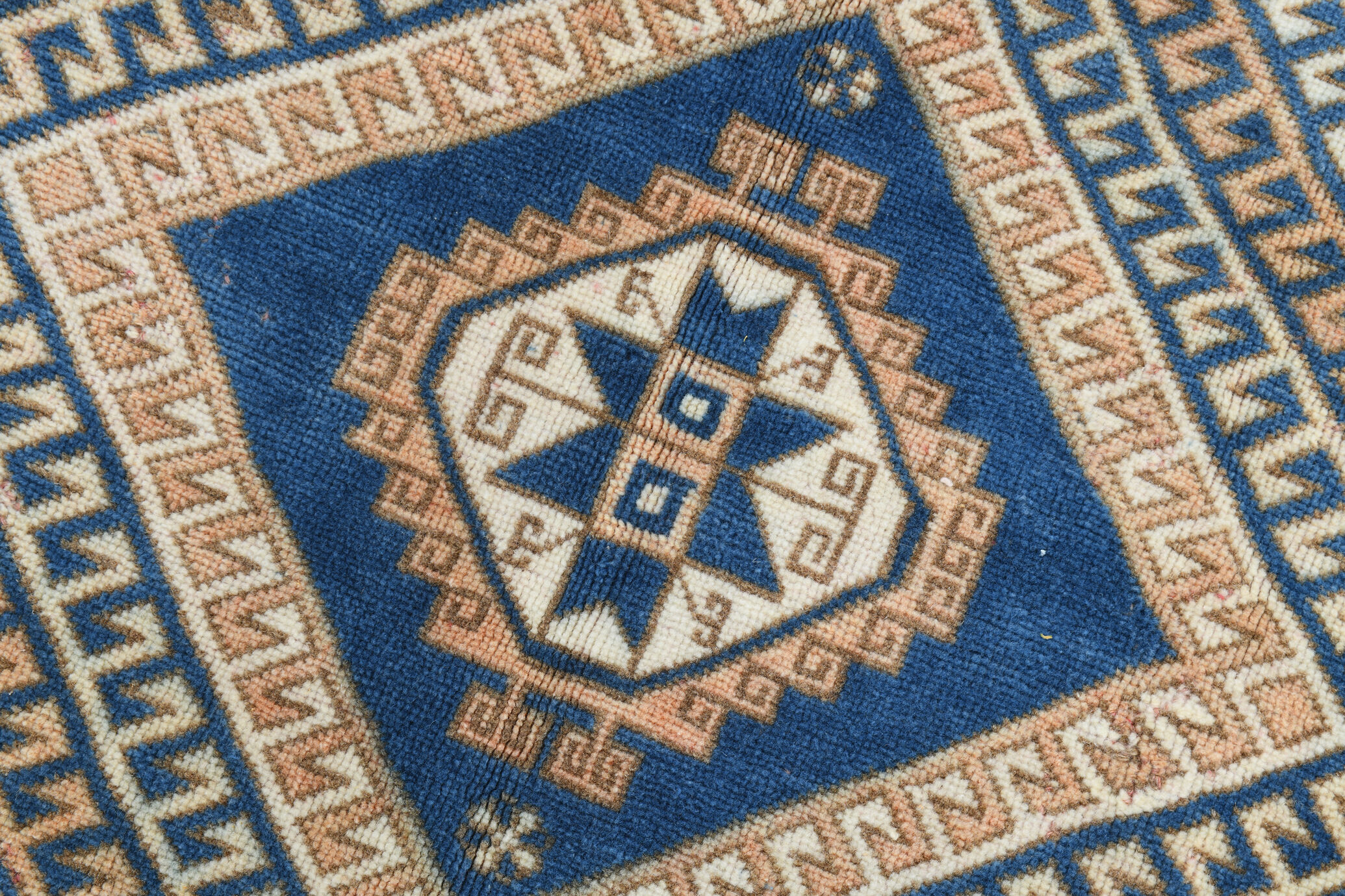 Medium Size Royal Blue Oushak Rug