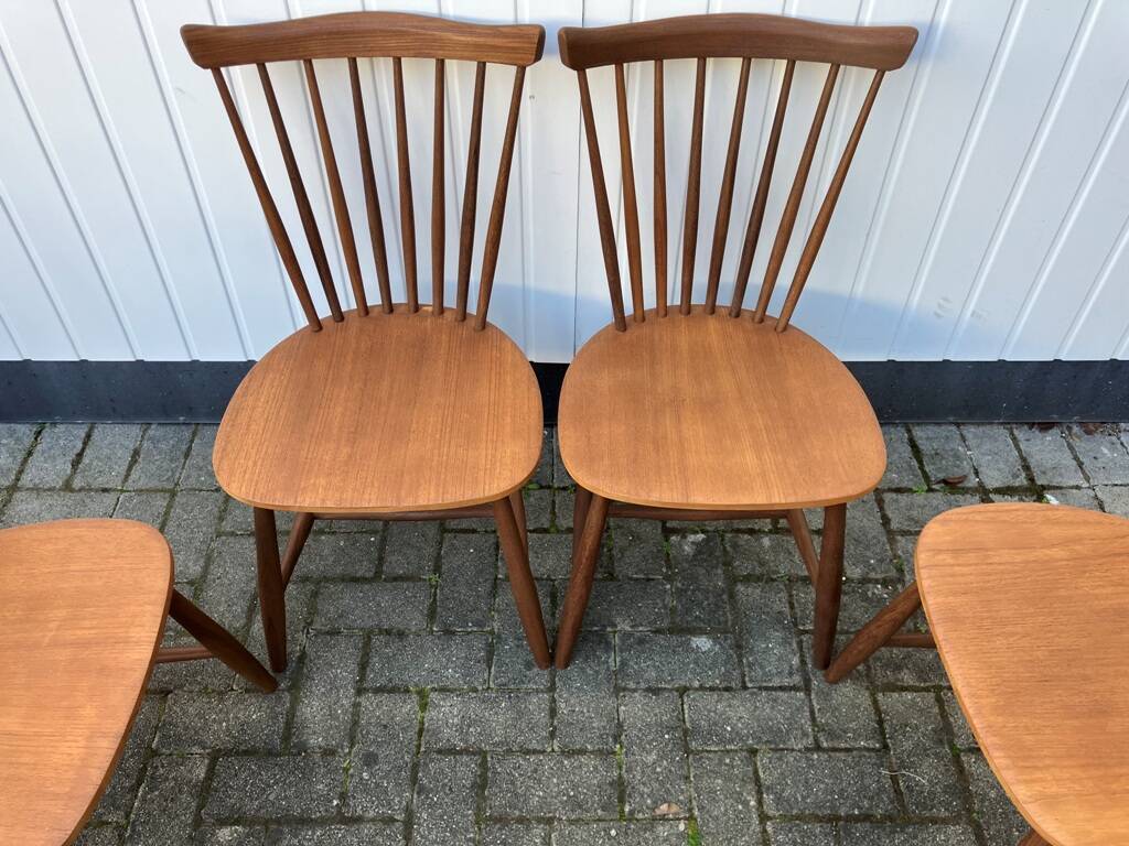 Set of 4 "SH41" Chairs by Yngve Ekström, NESTO Sweden 1960s
