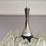 Transparent lucite acrylic hanging lamp by ME Marbach Leutchen Germany