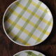 Lot 6 small vintage Scottish plates green yellow