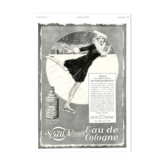 Affiche vintage années 30 Eau de Cologne