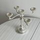 Antique five-branch chandelier in lightweight metal