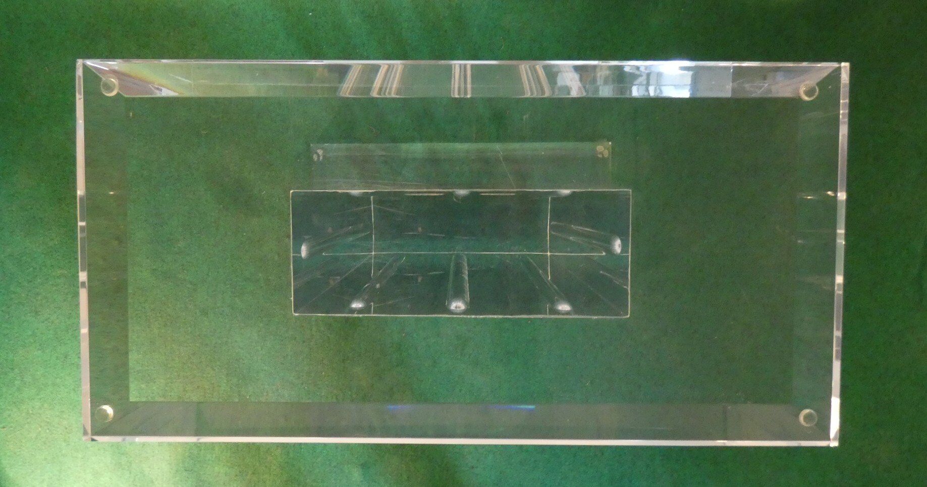 Vintage sculptural base for acrylic glass table, Italy, 2000s