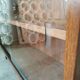 Narrow glass shelf from the 1960s