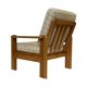 Vintage armchair set of 2 pinewood pine 70s design