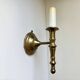 Pair of Solid Brass Antique wall lamps Sconces
