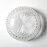 Mid-century Centerpiece, Vintage Clear Glass Fruit or Salad Bowl / Florence