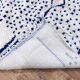 Vintage Azilal rug 310x246 cm - Blue geometric patterns