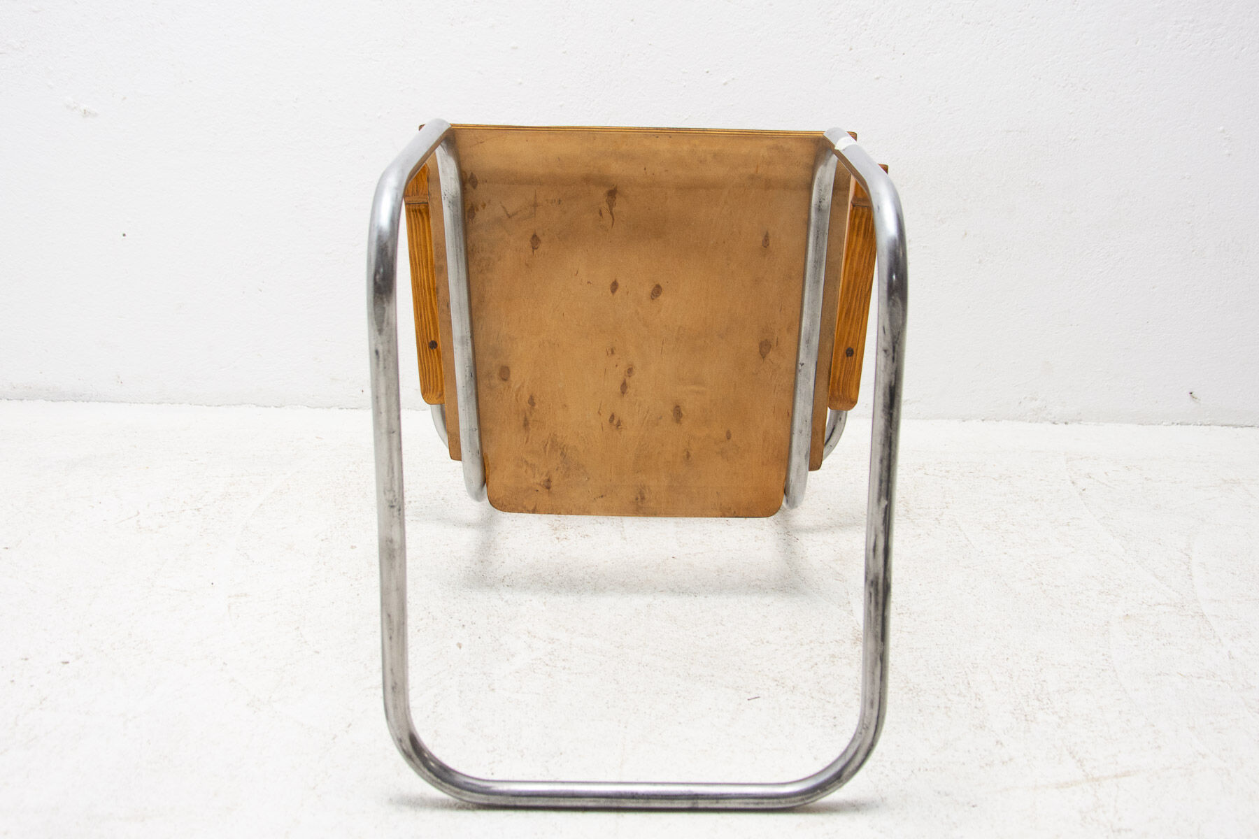 Modernist B43F tubular desk chair by Mart Stam, 1950s