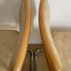Pair of in beige skaï chairs