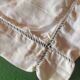 Pair of antique linen pillowcases with monogram