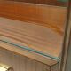 Walnut dresser with a thick glass top, italy