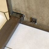 Roger Capron Herbier - Rectangular coffee table with patinated steel frame