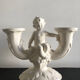 Antique porcelain candlestick