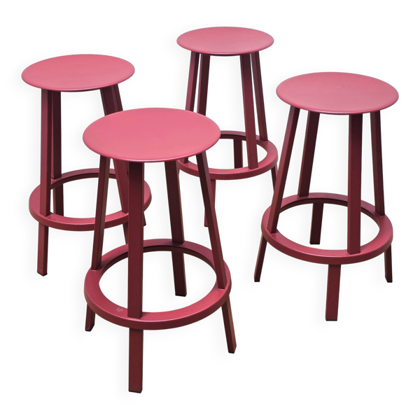 Suite de 4 tabourets Revolver, Hay