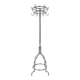 Standing chrome-plated Tubax coat rack