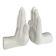 Pair of vintage ceramic enamelled hand bookends