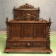 Henry II oak bed - early 20th