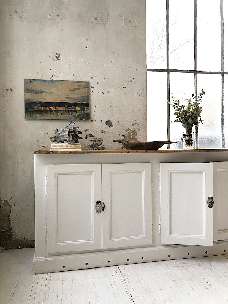 Painting abstract oil landscape