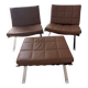 Armchairs and footrests by Olivier Mourgue