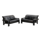 Postmodern German brutalist lounge sofa by Rolf Benz for Musterring, 1990s, set of 2