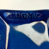 blue ashtray Saint Clément publiciataire Cognac Martel 1715