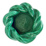 Vintage 1960s woven ceramic ashtray or pocket emptier