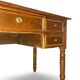 Italian pine wood centre writing desk from the 1960s, a reproduction o