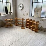 4 solid elm shelves Maison Regain