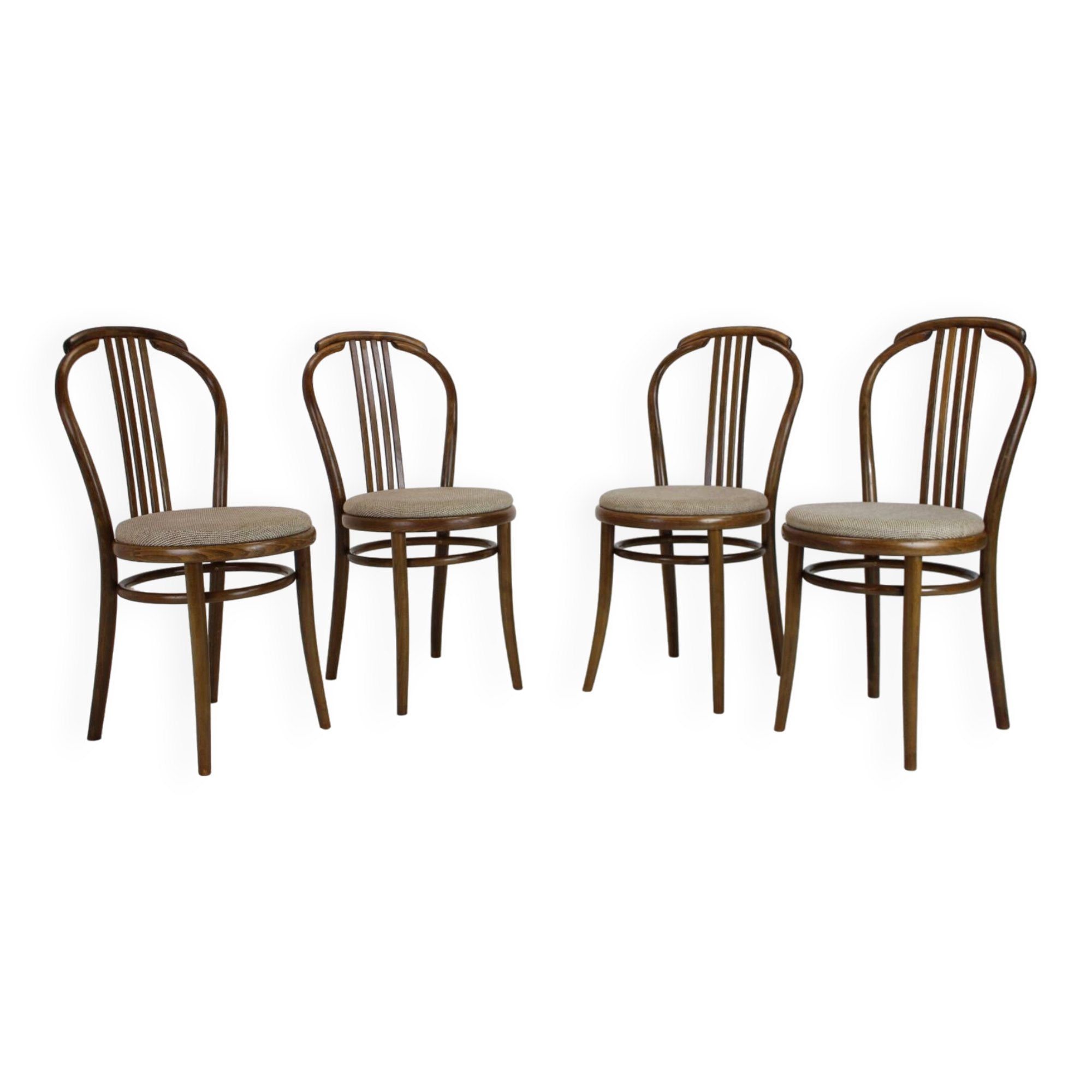 Ensemble de quatre chaises de salle à manger par TON, 1994