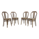 Ensemble de quatre chaises de salle à manger par TON, 1994