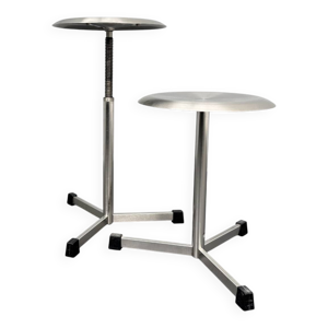 Paire de tabourets pivotants