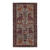 Kilim turc vintage tissé main 114x217 cm
