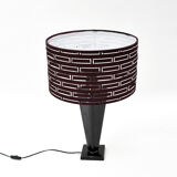 70s Hollywood Regency large table lamp with an openwork lampshade, Belgium
