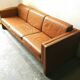 Canapé 3 places mobilier international cuir années 70-80
