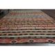 Striped Kilim Turkish Vintage Handmade Pink Orange Wool Area Rug 177x268