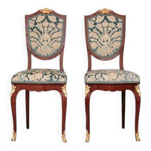 Paire de chaises Napoléon - bronze